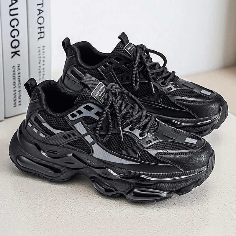 2026 New Men's Sneakers Casual Athletic Walking Sneakers Male Black High Quality Trend Platform Running Basketball Shoes For Men
