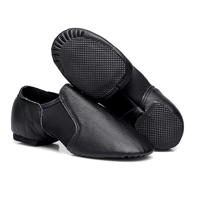 Genuine Leather Jazz Dance Shoes For Girls Brown Black Anti-Slip Jazz Shoes Adult Dance Sneakers High Quality Jazz Shoes