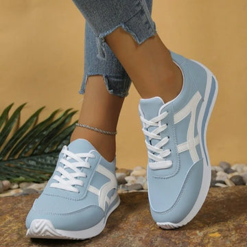Sneakers Women New Sports Shoes Women's Small White Shoes Fashion Round Toe Lace Up Comfortable Lightweight Running Shoes